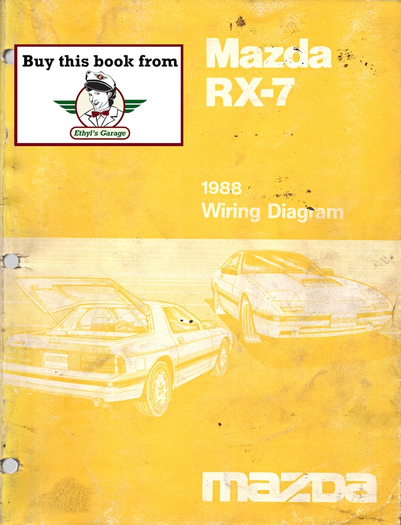 1988 Mazda RX7 Electrical Wiring Diagrams Manual
